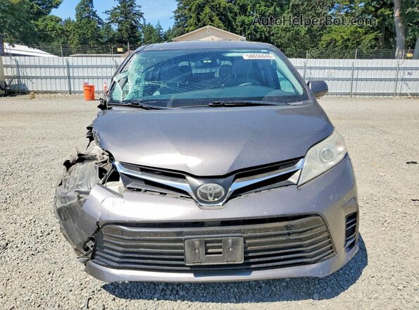 5TDKZ3DC6JS921352 2018 TOYOTA SIENNA Gray Widok z przodu