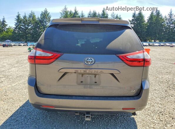 5TDKZ3DC6JS921352 2018 TOYOTA SIENNA Gray Widok z tyłu