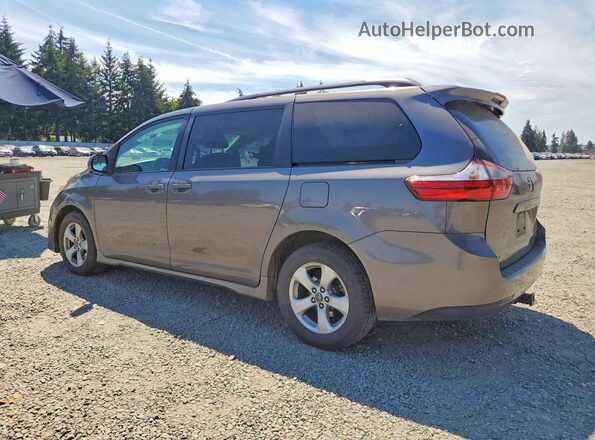 5TDKZ3DC6JS921352 2018 TOYOTA SIENNA Gray Tył lewy