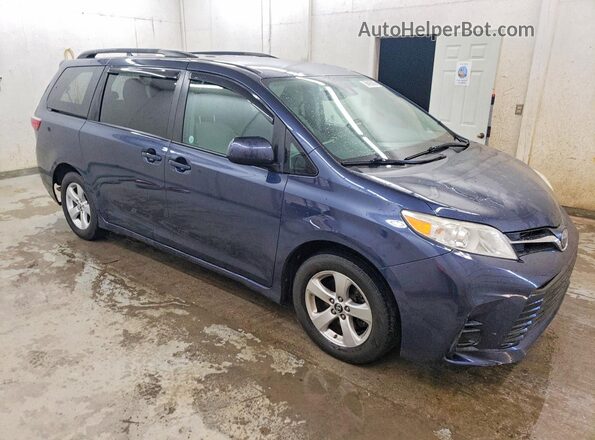 5TDKZ3DC6JS960068 2018 TOYOTA SIENNA Blue Delantero derecho