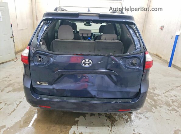 5TDKZ3DC6JS960068 2018 TOYOTA SIENNA Blue Vista trasera