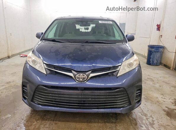 5TDKZ3DC6JS960068 2018 TOYOTA SIENNA Blue Vista frontal