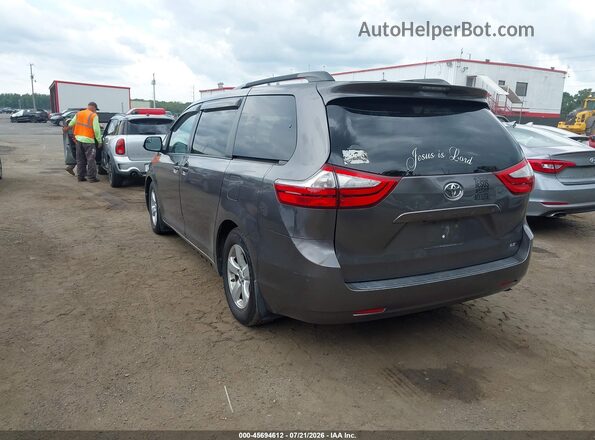 5TDKZ3DC7HS772377 2017 TOYOTA SIENNA Gray Задня ліва чверть