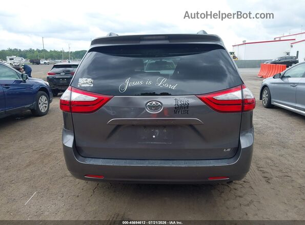 5TDKZ3DC7HS772377 2017 TOYOTA SIENNA Gray 