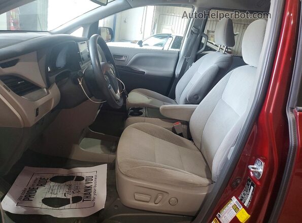5TDKZ3DC7HS776722 2017 TOYOTA SIENNA Maroon წინა სალონის ხედი