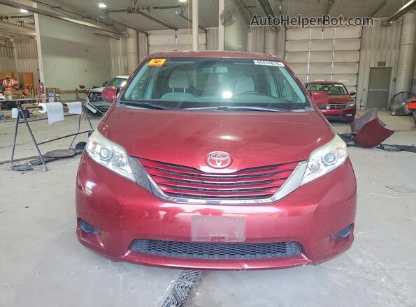 5TDKZ3DC7HS776722 2017 TOYOTA SIENNA Maroon წინა ხედი