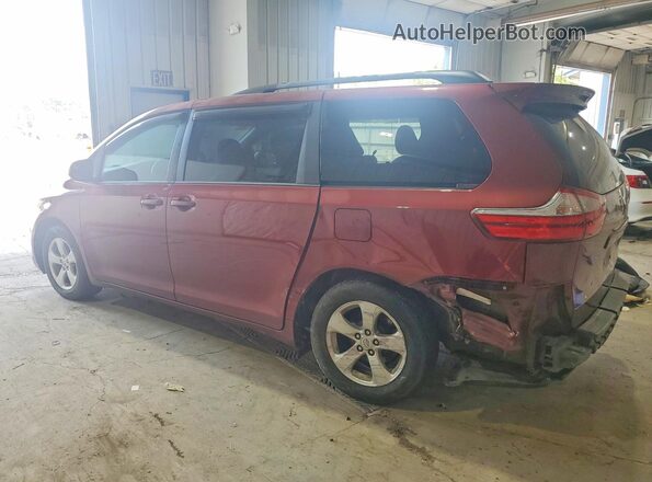 5TDKZ3DC7HS776722 2017 TOYOTA SIENNA Maroon უკანა მარცხენა