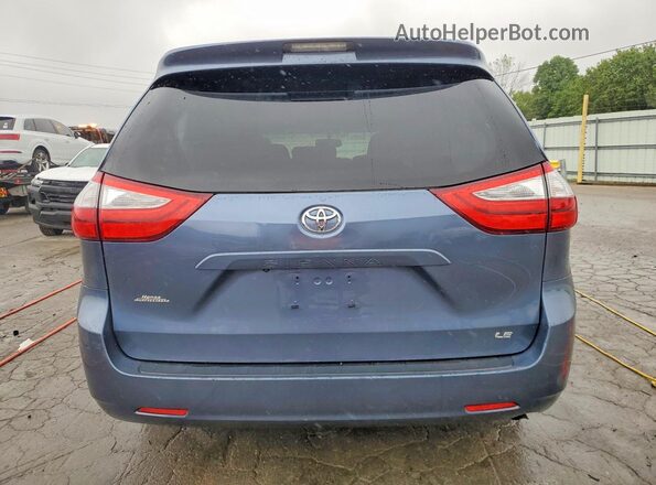 5TDKZ3DC7HS824705 2017 TOYOTA SIENNA Blue Widok z tyłu