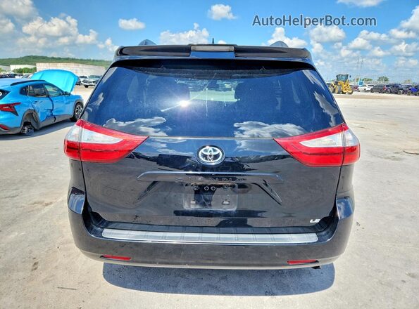 5TDKZ3DC7JS959852 2018 TOYOTA SIENNA Black Հետևի տեսք