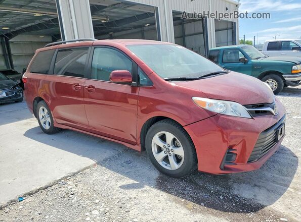 5TDKZ3DC8JS938587 2018 TOYOTA SIENNA Maroon Առջևի աջ