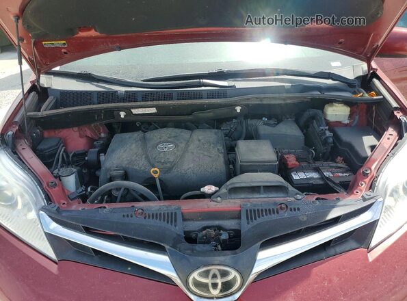 5TDKZ3DC8JS938587 2018 TOYOTA SIENNA Maroon Շարժիչի բաժամունքի տեսք
