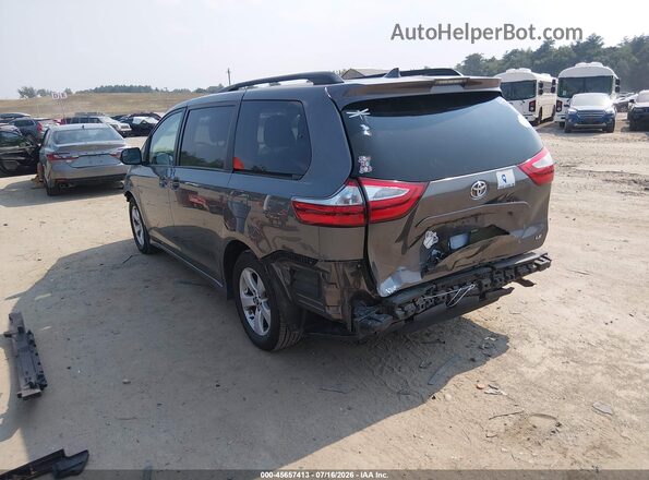 5TDKZ3DC8KS968948 2019 TOYOTA SIENNA Gray Rear left
