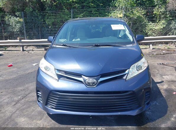 5TDKZ3DC9JS913083 2018 TOYOTA SIENNA Blue Vista del cuadro de instrumentos