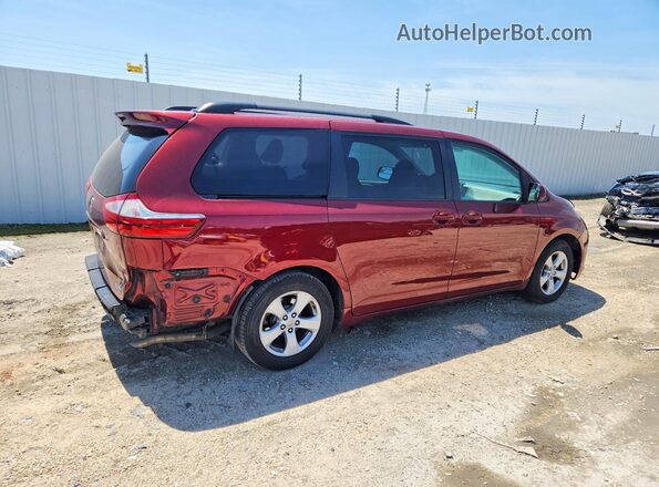 5TDKZ3DCXHS799332 2017 TOYOTA SIENNA Red Հետևի աջ