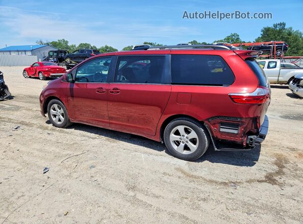 5TDKZ3DCXHS799332 2017 TOYOTA SIENNA Red Հետևի ձախ