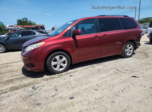 5TDKZ3DCXHS799332 2017 TOYOTA SIENNA Red 