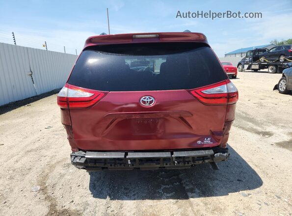 5TDKZ3DCXHS799332 2017 TOYOTA SIENNA Red 