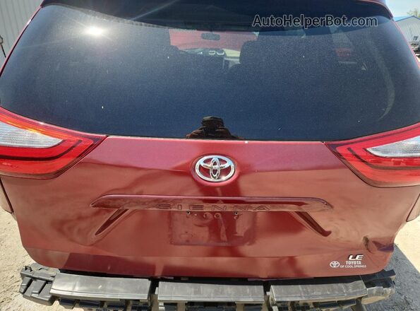 5TDKZ3DCXHS799332 2017 TOYOTA SIENNA Red 