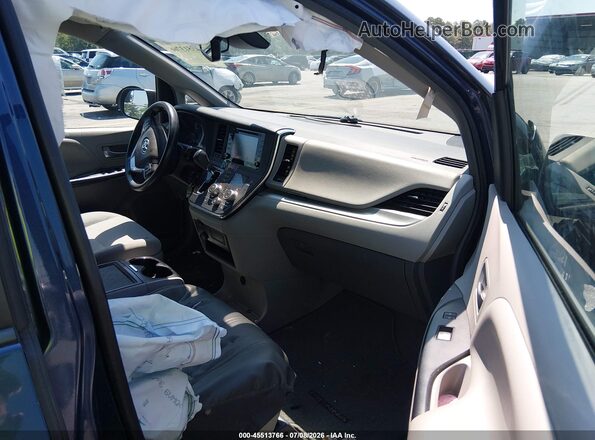 5TDKZ3DCXJS941037 2018 TOYOTA SIENNA Blue Սալոնի դիմացի տեսք