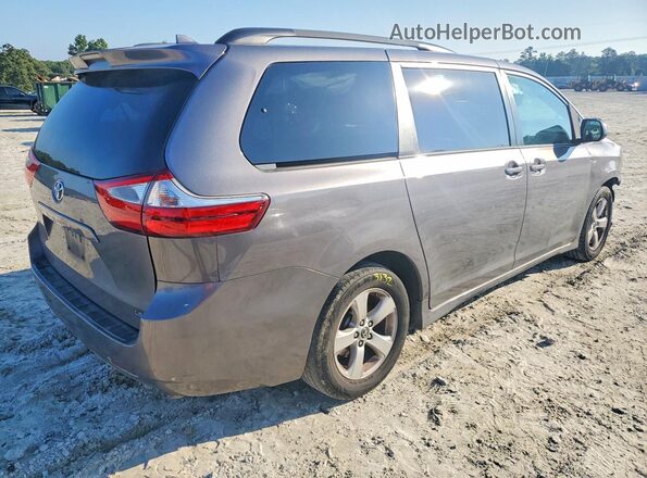 5TDKZ3DCXJS953253 2018 TOYOTA SIENNA Gray Հետևի աջ