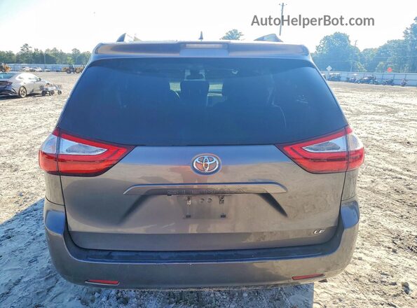 5TDKZ3DCXJS953253 2018 TOYOTA SIENNA Gray Հետևի տեսք