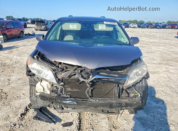 5TDKZ3DCXJS953253 2018 TOYOTA SIENNA Gray Դիմացի տեսք