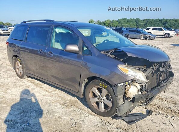 5TDKZ3DCXJS953253 2018 TOYOTA SIENNA Gray Առջևի աջ