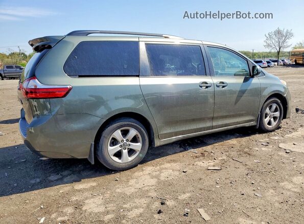 5TDKZ3DCXKS970362 2019 TOYOTA SIENNA Green Задня права чверть