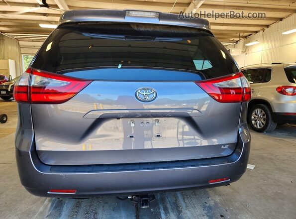5TDKZ3DCXLS055139 2020 TOYOTA SIENNA Gray Հետևի տեսք