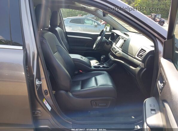 5TDKZRFH0HS515329 2017 TOYOTA HIGHLANDER Gray Front interior view
