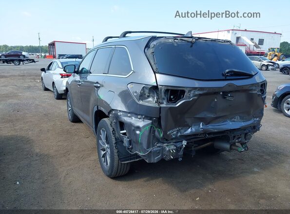 5TDKZRFH0HS515329 2017 TOYOTA HIGHLANDER Gray Rear left