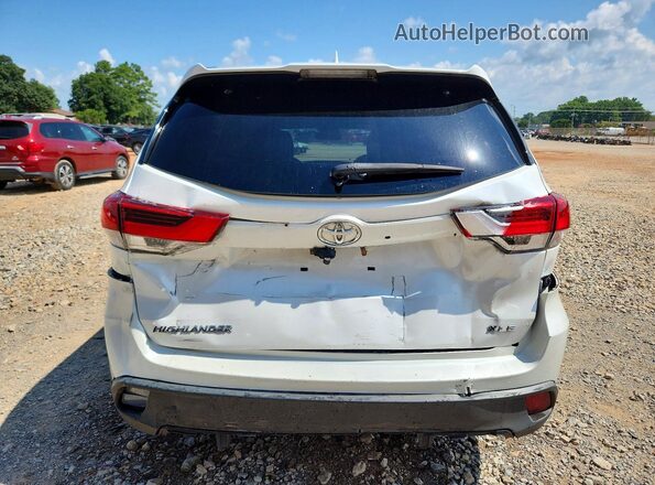 5TDKZRFH0KS338742 2019 TOYOTA HIGHLANDER White Vista trasera