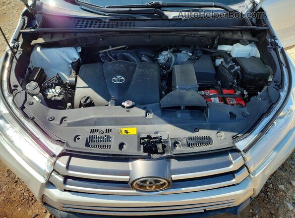 5TDKZRFH0KS338742 2019 TOYOTA HIGHLANDER White Vista del compartimento del motor