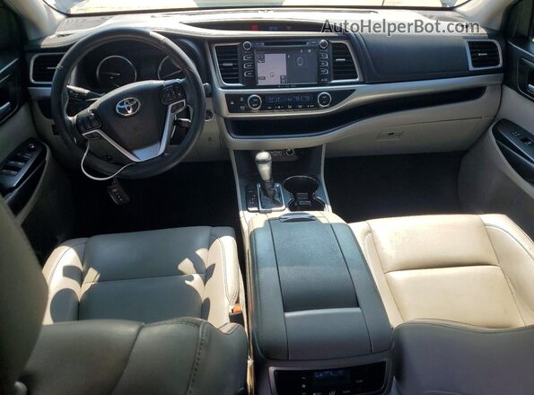 5TDKZRFH0KS554476 2019 TOYOTA HIGHLANDER Charcoal Widok deski rozdzielczej