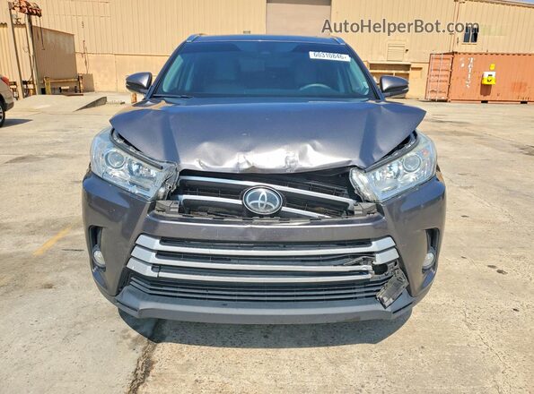 5TDKZRFH0KS554476 2019 TOYOTA HIGHLANDER Charcoal Widok z przodu