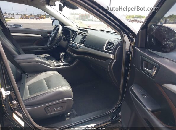 5TDKZRFH0KS558902 2019 TOYOTA HIGHLANDER Black Սալոնի դիմացի տեսք