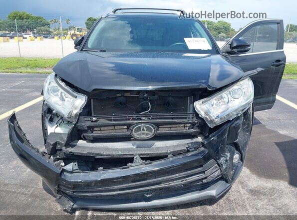 5TDKZRFH0KS558902 2019 TOYOTA HIGHLANDER Black Դիմացի տեսք