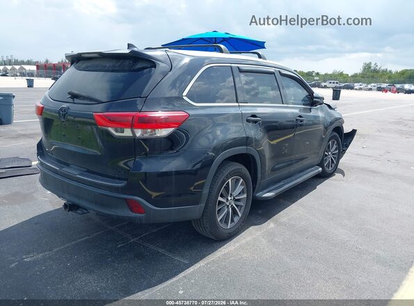 5TDKZRFH0KS558902 2019 TOYOTA HIGHLANDER Black Հետևի աջ