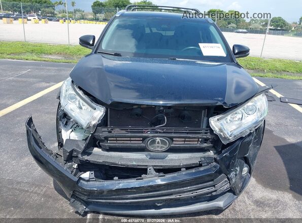 5TDKZRFH0KS558902 2019 TOYOTA HIGHLANDER Black Սարքավորումների վահանակի տեսք