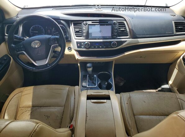 5TDKZRFH1HS519857 2017 TOYOTA HIGHLANDER White Vista del salpicadero