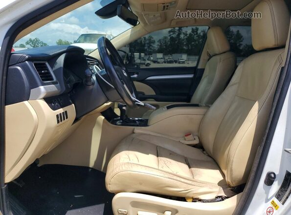5TDKZRFH1HS519857 2017 TOYOTA HIGHLANDER White Vista interior delantera