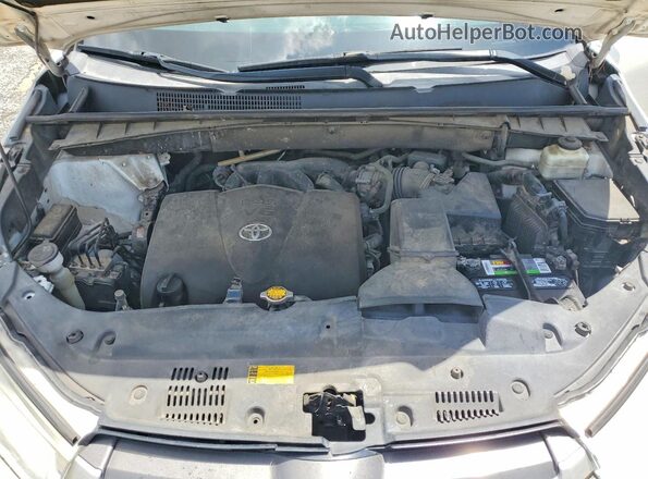 5TDKZRFH1HS519857 2017 TOYOTA HIGHLANDER White Vista del compartimento del motor