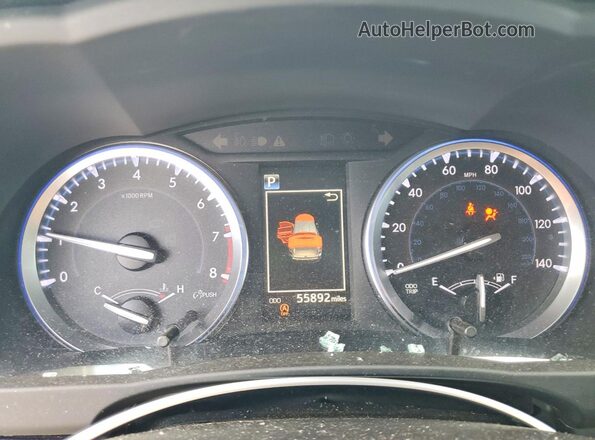 5TDKZRFH1JS541847 2018 TOYOTA HIGHLANDER White Widok zestawu wskaźników