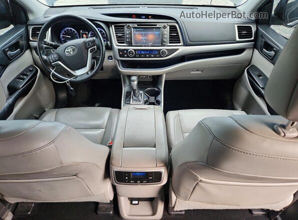5TDKZRFH1KS336014 2019 TOYOTA HIGHLANDER Black Вид панелі приладів