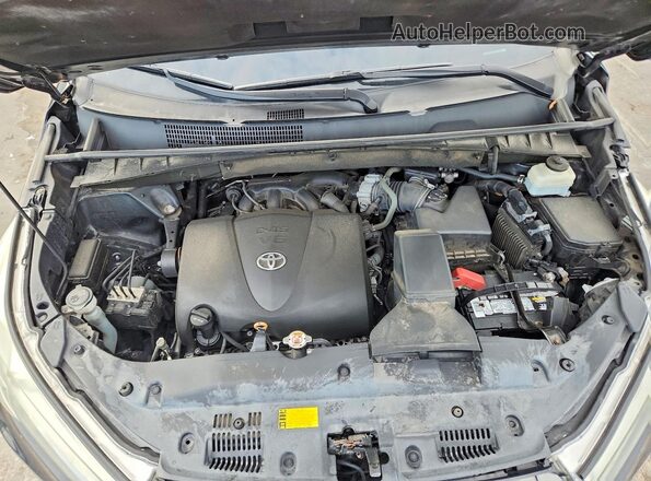 5TDKZRFH1KS336014 2019 TOYOTA HIGHLANDER Black Вид підкапотного простору