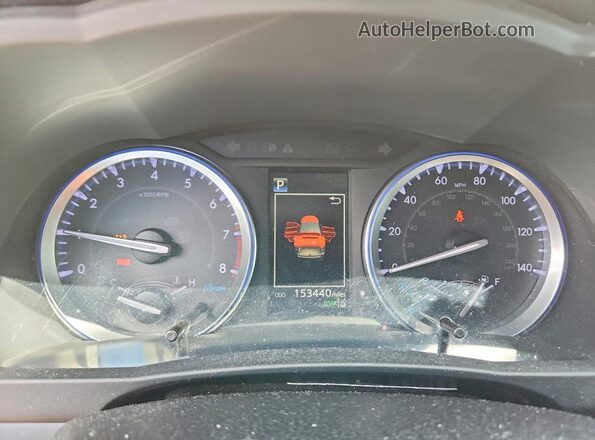 5TDKZRFH1KS349944 2019 TOYOTA HIGHLANDER White Widok zestawu wskaźników