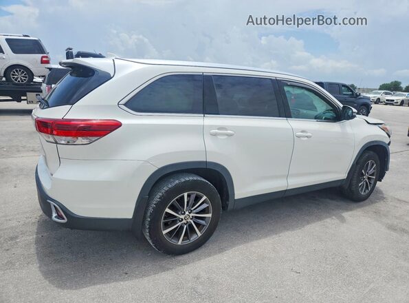 5TDKZRFH1KS574672 2019 TOYOTA HIGHLANDER White Հետևի աջ