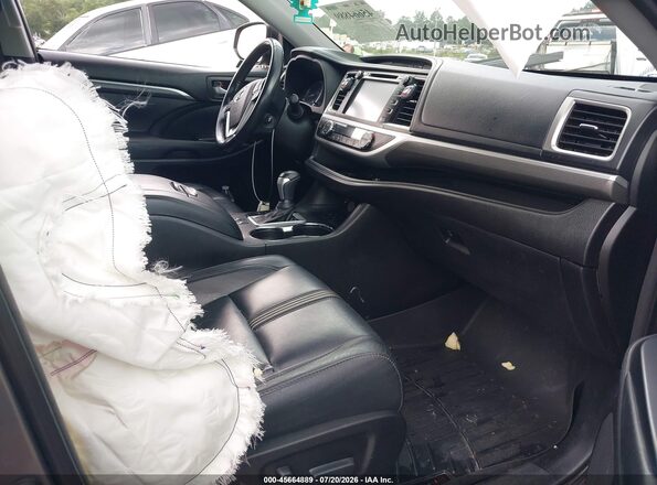 5TDKZRFH2HS508902 2017 TOYOTA HIGHLANDER Gray Widok wnętrza z przodu
