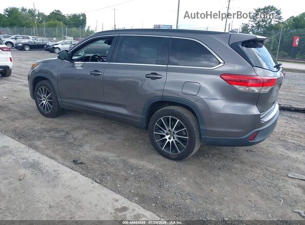 5TDKZRFH2HS508902 2017 TOYOTA HIGHLANDER Gray Tył lewy