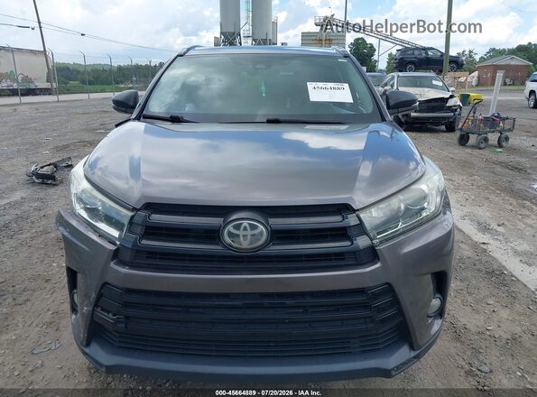 5TDKZRFH2HS508902 2017 TOYOTA HIGHLANDER Gray Widok zestawu wskaźników